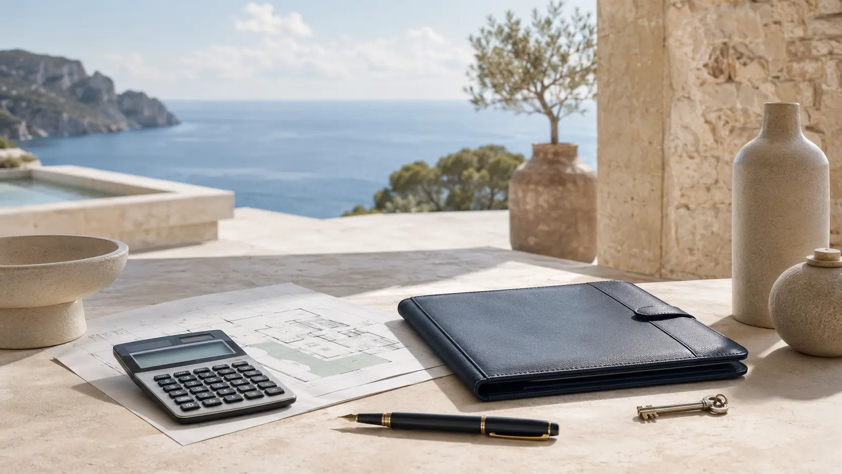 Buyers reviewing details with Marea Privé