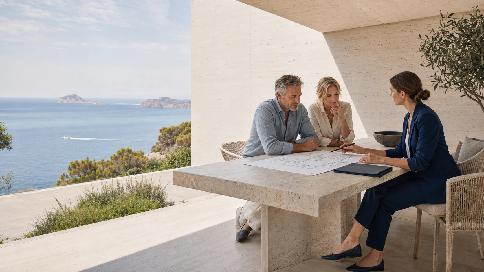 Private property consultation on a terrace