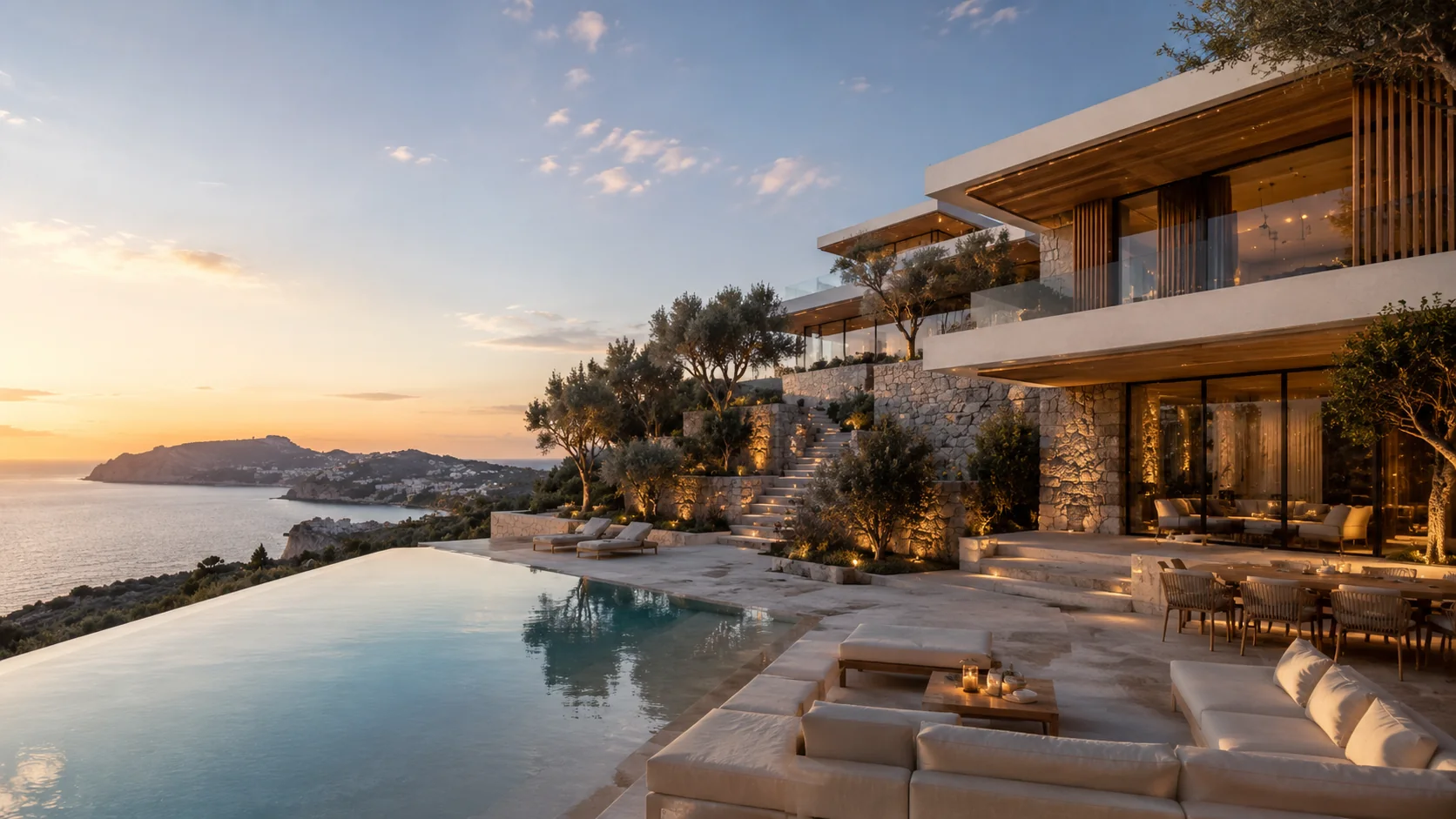 Luxury residence overlooking the Mediterranean